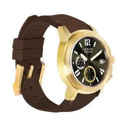 CARLOS PHILIP Men Printed Dial & Straps Analogue Chronograph Watch Terra Limited Edition -3 image 4