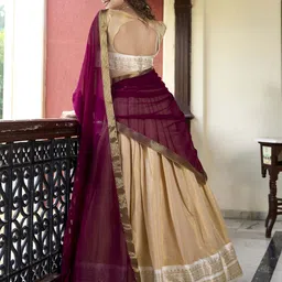 LOOKNBOOK ART Ready to Wear Lehenga & Unstitched Blouse With Dupatta image 2