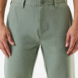 Snitch Men Checked Slim Fit Wrinkle Free Trousers image 4