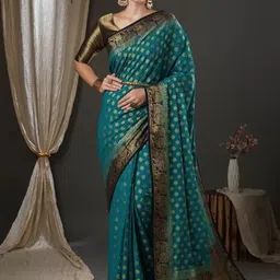 KALINI Woven Design Zari Pure Silk Kanjeevaram Saree-image-99