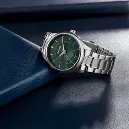 Sonata 2.0 Quartz Green Dial Silver Stainless Steel Strap Watch Analog Watch - For Men NT77149SM02|77149SM02|NT77149SM02-picture-20