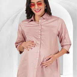 angloindu Cotton Shirt Style Longline Top-picture-12