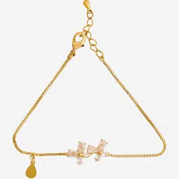 Kushal's Fashion Jewellery Women Gold-Plated Link Bracelet-picture-38