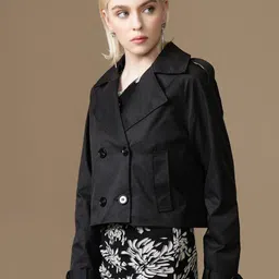 Kazo Women Crop Open Front Jacket image 3