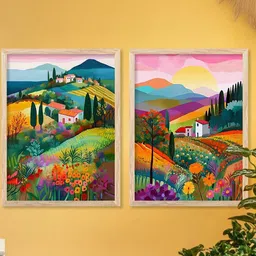 WALLLANE Brown Wood Wall Art image 3