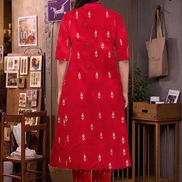 KALINI Women Printed Regular Kurta with Trousers image 2