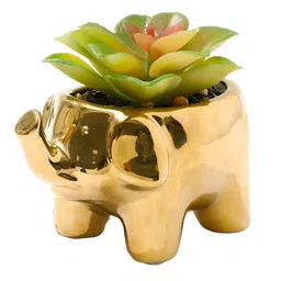 The Better Home Green & Gold Toned Artificial Flowers and Plants image 2