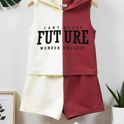 HELPOM Unisex Kids Printed T-shirt with Shorts image 2