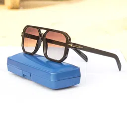 Jiebo Men Black Lens & Black Square Sunglasses with-picture-15