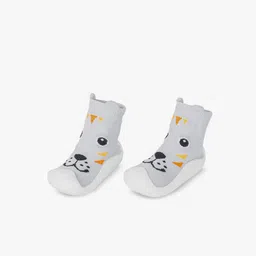 U-grow Unisex Kids Woven Design Slip-On Sneakers-picture-13