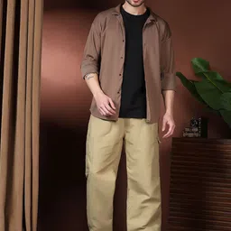 Kotty Men Relaxed Easy Wash Cargos Trousers image 5