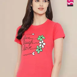Metronaut Women Typography 2 Printed T-shirt-image-76