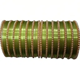 poshing Beige Glass Artificial Stones & Beads Bangles-picture-12