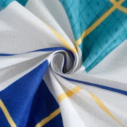 Arrabi Green & Blue Printed 8-Seater Table Cover image 3