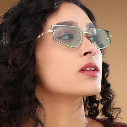 HAUTE SAUCE by Campus Sutra Women Rectangle Sunglasses with Polarised Lens image 4