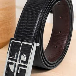 Roadster Men Textured PU Reversible Formal Belt-picture-45