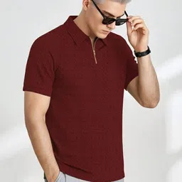 HERE&NOW Men Polo Collar T-shirt image 3