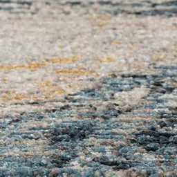 OBSESSIONS Blue & Cream-Colored Printed Bedside Runner image 3