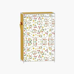 flipkart perfect homes studio 5 Layer Warm Flower Print PP Collapsible Wardrobe image 3