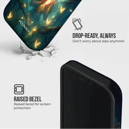 PEEPERLY Unisex iPhone 14 Pro Quirky Fairies Crystal Impact Resistant Back Case image 2