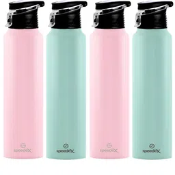 Speedex Pink & Green 4 Pieces Stainless Steel Water Bottle - 1000 ml Each-picture-26