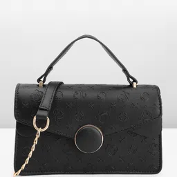 Mast & Harbour Floral Textured Structured Satchel image 3