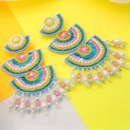MISS ASTUTE Women Fabric Artificial Beads Earrings-image-27
