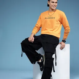 HERE&NOW Typography Printed Pure Cotton Sweatshirt image 5