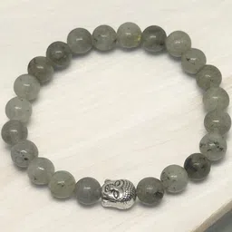 Gems Guru Adult Crystal Beaded & Buddha Charm Bracelet image 3