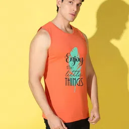 WOOSTRO Men Typography 2 Printed Raw Edge Slim Fit T-shirt image 3