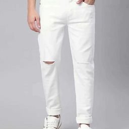 LINARIA Men Classic Slim Fit Cotton Slash Knee Jeans-picture-21