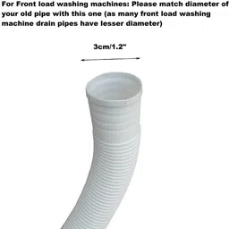 mdslago Washing machine outlet pipes 1.5 mtr for all brand machines Outlet Hose Washing Machine Outlet Hose image 4