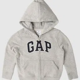GAP Boys Logo Printed Relaxed-Fit Hooded Sweatshirt-image-44