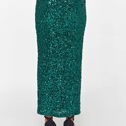 COVER STORY Sequin Pencil Midi Skirt image 2