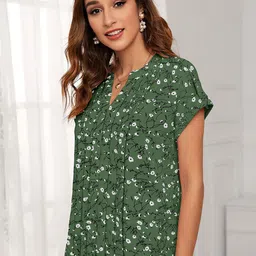 CORSICA Print Extended Sleeves Top image 4