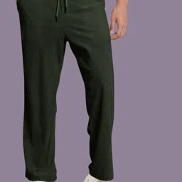 nivedanm Men Solid Dark Green Track Pants-picture-33