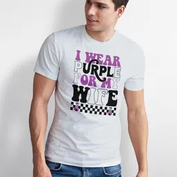 Seekbuylove Men Bio Finish Typography Printed Pure Cotton T-shirt image 4