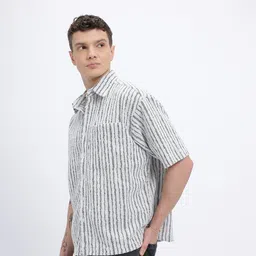 glitchez Striped Oversized Shirt image 2