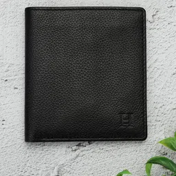 HIROSHI Men Leather Two Fold Wallet image 1