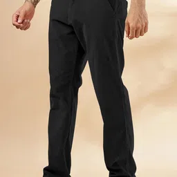 RAJOVATI Men Striped Regular Fit Low-Rise Trousers image 5