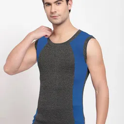 Sporto by Macho Men Pack Of 3 Cotton Colourblocked Gym Vest image 3