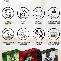 Puro Miles Set Of 3 Aloe Vera Neem Soap - 100 g Each image 3