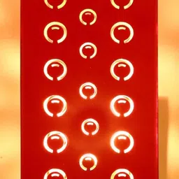 SOMIL Red Glass Cylinder Printed Wall Lamps-picture-19