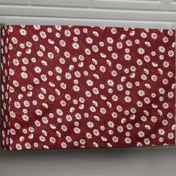 Stylista Red Solid Waterproof Air Conditioner Covers image 2