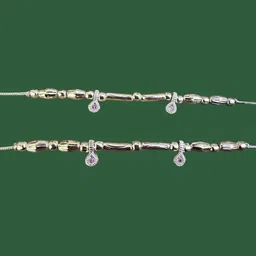 AamNa Enterprises Silver-Plated Anklet image 2