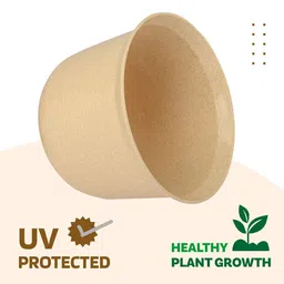 Kuber Industries Beige Planter With Plate image 3