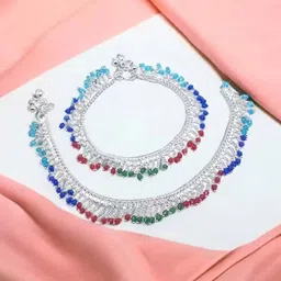 AamNa Enterprises Silver-Plated Anklet image 5
