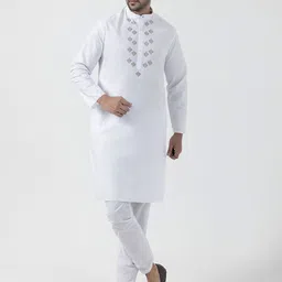 DEVOILER Men Ethnic Motifs Printed Kurta image 4