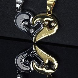 J.S ENTERPRISES Heart Shaped Pendants with Chains-picture-17
