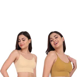 JUGNU TEXTILES Women Solid Full Coverage Lightly Padded Bra image 3